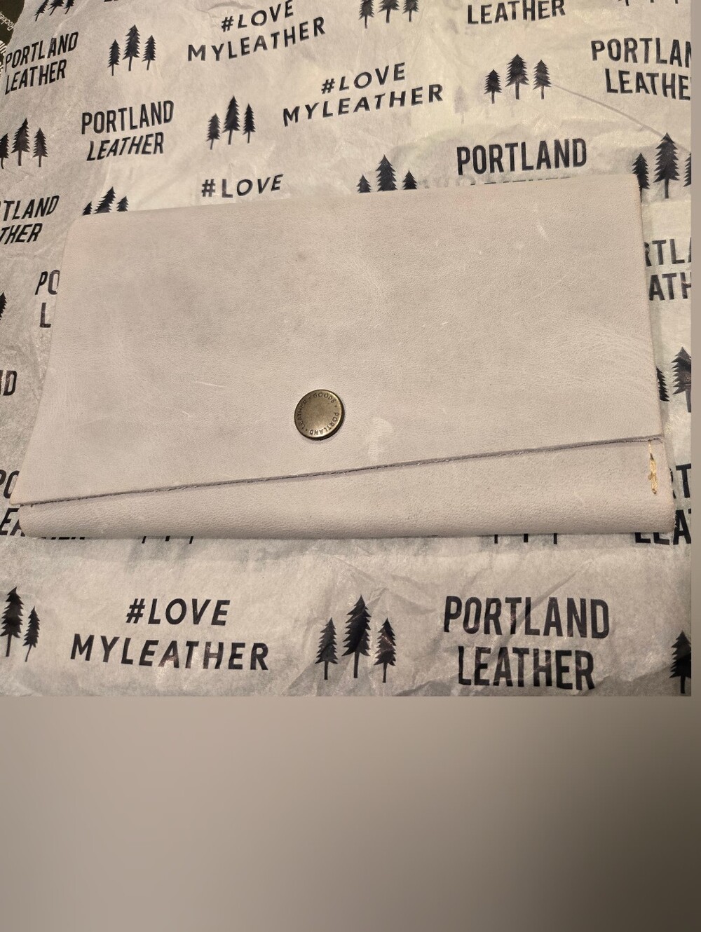Portland Leather Rancher Wallet. Believe it Is Color Beluga.